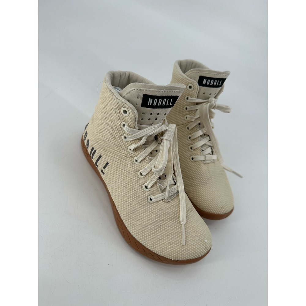 NoBull Superfabric High Top Trainer Unisex M's 6.5/W's 8 Beige/Brown